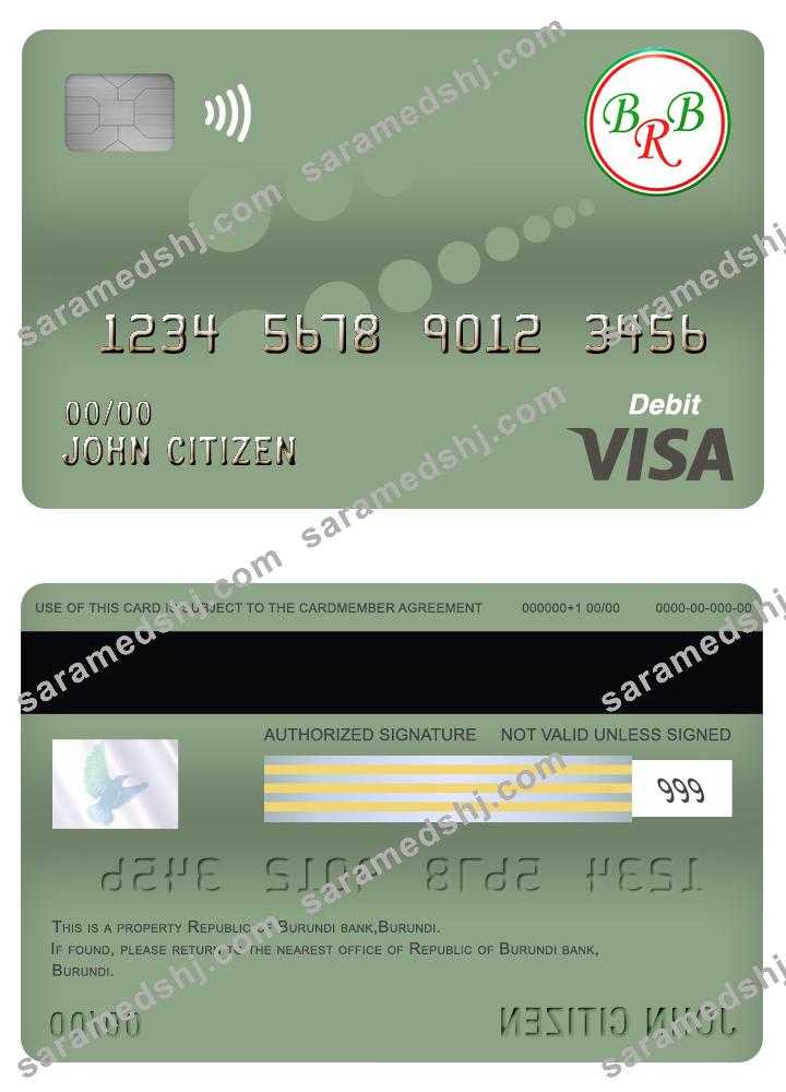 burundi bank of the republic of burundi visa debit card